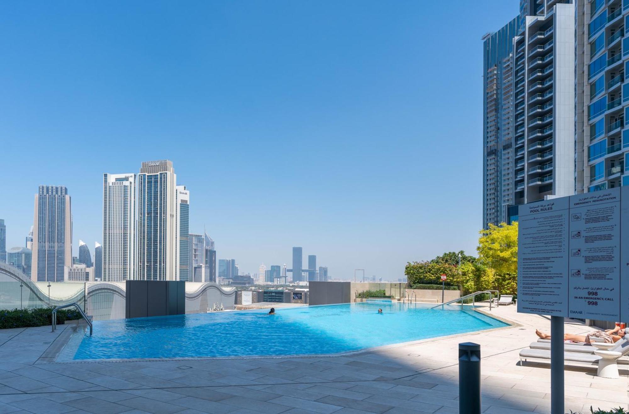 Lux Apt-Burj View Opp. Dxb Mall Dubaï Extérieur photo